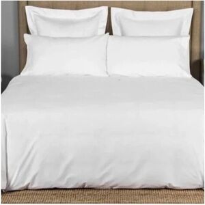 New Frette 100% Cotton Ultra-Luxury High Thread Count White King Duvet Cover